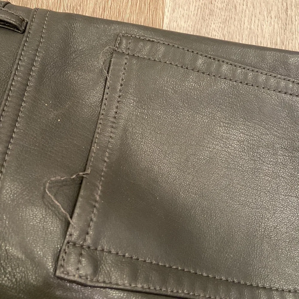 Aritzia Babaton Grey Melina Faux Leather Pants - Picture 6 of 6